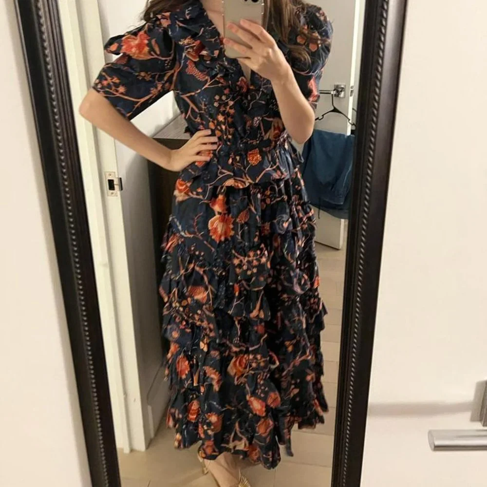 Ulla Johnson Aurora Ruffled Cotton Dress - Picture 5 of 6